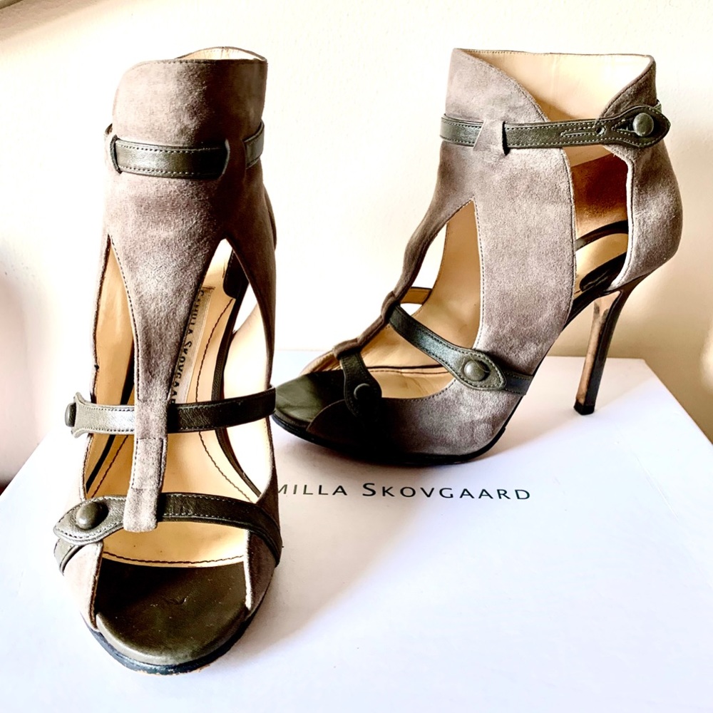 Camilla Skovgaard London Button-Up Sandal Suede